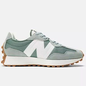 NEW BALANCE 327 Casual Sneakers Shoes Women 7.5 / Men 6 Juniper Green White